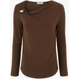 stand-prive.com Pull fin à empiècement bijou - Marron marron 36 female