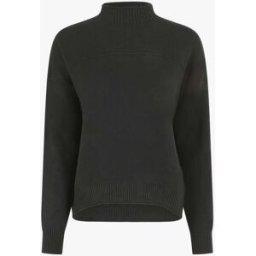 stand-prive.com Pull fin uni basique à col montant - Noir noir T.U female