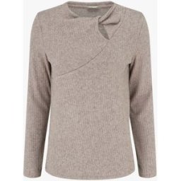 stand-prive.com Pull côtelé à col rond torsadé - Taupe taupe 36 female