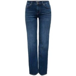 ONLY ONLY Blush Mid Rise Straight Leg Jeans With Super Stretch bleu FR 42 Regular (EU 40 R)