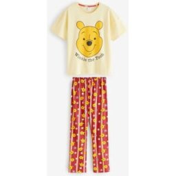 Vanilla Underground Vanilla Underground Disney Winnie The Pooh 100% Cotton Short Sleeve Long Leg Pyjamas Set rouge L (FR 46-48)