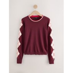 Next Pull Col rond en coton riche en coton doux à Manches longues rouge XL Tall (FR 50-52)