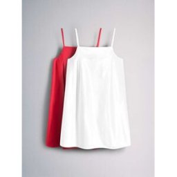 The Set The Set 2 Pack 100% Coton Robe Mini Trapèze à Bretelles pâle XL (FR 50-52)