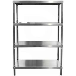 Polsinelli Étagère en Acier Inoxydable 1000x400x1800 mm avec 4 Tablette