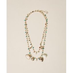 Twinset Parure de colliers avec pierres et charms