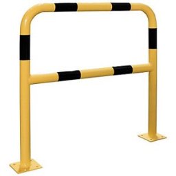 Cenpac Barrière de sécurité acier - NOIR / JAUNE 1500 x 1000 mm