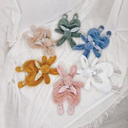Doudou et Compagnie Lapin Doudou beige sable (29 cm)