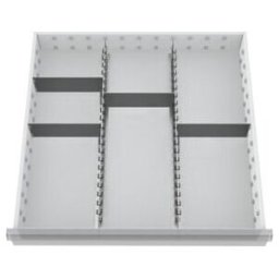 Bedrunka und Hirth Insert de tiroir Série 700, rails intermédiaires avec cloisons pour 100 mm ; Bedrunka+Hirth (146BLH100A)
