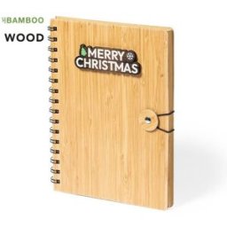 Cahier à anneaux personnalisé Mossel bambou