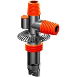 INF Raccord en T étendu pour siphon de machine à laver - Anti-odeur et anti-débordement Orange