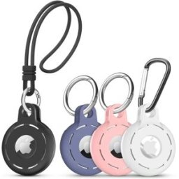 INF Étui de protection en silicone pour AirTag Apple Multicolore paquet de 4