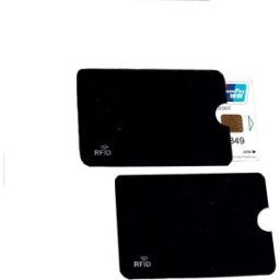 INF Pack de 12 pochettes de protection RFID pour cartes Le noir