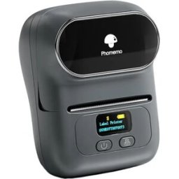 INF Imprimante d'étiquettes thermique Bluetooth portable pour codes-barres, prix et bijoux - 203dpi, 20-50mm, 1200mAh, Gris