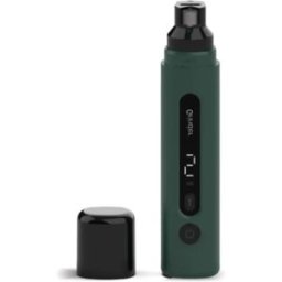 INF Broyeur électrique pour griffes de chiens et chats avec protection anti-éclaboussures, éponge à poussière et têtes multiples Vert