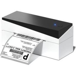 INF Imprimante d'étiquettes thermique Bluetooth - 203dpi 150mm/s, largeur d'impression 108mm, USB-B & Bluetooth, compatible Noir blanc