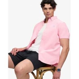 Superdry Homme Coton Tissé Et Lin The Merchant Store Short, Bleu Marine, Taille: M