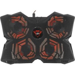 Trust GXT 278 Yozu Support dordinateur portable avec fonction refroidissante réglable en hauteur, ventilateur réglable