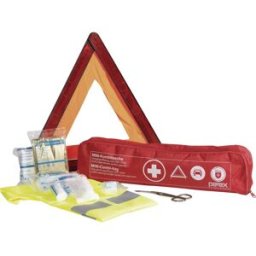 Trousse de premiers secours Malteser 43999712 avec gilet de sécurité, avec triangle de signalisation