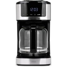 LIVOO Cafetiere Électrique Programmable - Dod208 - 900 W - 1,8 L - 12 A 15 Tasses - Noir