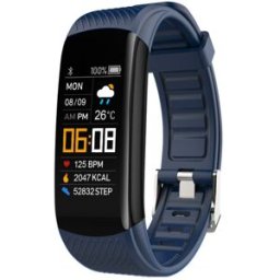 INF Bracelet D'activité Avec Moniteur De Fréquence Cardiaque, Pouls, Oxygène Sanguin Darkblue