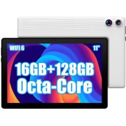 GÉNÉRIQUE Tablette Generique 11.0 Pouces Android 14 Octa‑core 2.0ghz 16gb Ram 128gb Rom Blanc