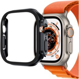 Coque Compatible Apple Watch Ultra 49 Mm - Protection Rigide Étui Noir Écran Verre Trempé Phonillico®