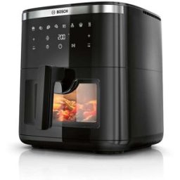 Bosch Friteuse Sans Huile Série 6, Maf671b0, Air Fryer Xxl, Capacité De 7,2 L, 7 Programmes Prédéfinis, Vitre De Cuisson