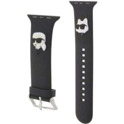 KARL LAGARFELD Bracelet Pour Apple Watch 42/44/45mm Rubber Nft En Silicone Noir Karl Lagerfeld