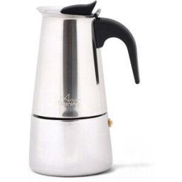 Cafetière Moka Any Morning 200 Ml Inox Induction 4 Tasses Valve Sécurité