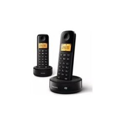 Téléphone Sans Fil Philips D1652 Noir Double Combiné