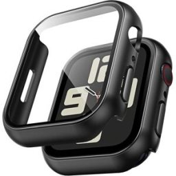 Coque De Protection Rigide Pour Apple Watch 44mm Couleur Noir Little Boutik©
