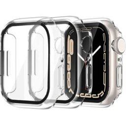 Coque De Protection Rigide Pack X2 Pour Apple Watch 45mm Couleur Transparent Little Boutik©