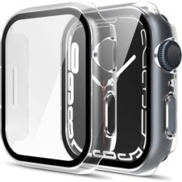Coque Compatible Avec Apple Watch 41mm Serie 9 - Protection Rigide Étui Transparent Écran Verre Trempé Phonillico®