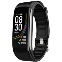 Inf Bsc-ymc6t-11d Smartwatche Et Montre De Sport 2,44 Cm (0.96") Numérique 160 X 80 Pixels Écran Tactile Noir