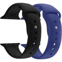 Pack De 2 Bracelets Pour Apple Watch 38-40-41m Bleu Bigben Connected