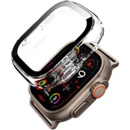 Coque Pour Apple Watch 7/8/9 41mm Renforcée Translucide Transparent Force Case