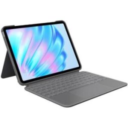Etui clavier Azerty Logitech Combo Touch pour iPad Air 11" (M2) et iPad Air 5e génération 2022 Gris Oxford