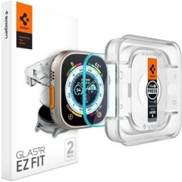SPIGEN Lot De 2 Films De Protection En Verre Trempé Glastr Ez Fit Pour Apple Watch Ultra 49 Mm