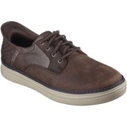 Skechers Baskets Sans Lacets Hyland Cocoa Leather EU 41 Homme