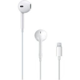 Apple EarPods Lightning - Écouteurs filaires Écouteurs filaires avec connecteur Lightning, télécommande intégrée et microphone, conçus pour offrir un