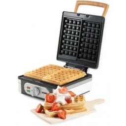 DOMO-ELEKTRO DOMO Gaufrier (4 x 7 carrés) Minuterie intégrée, puissance 1400 W, blanc DO9274W