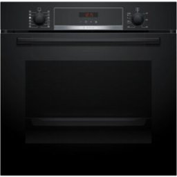 Bosch Serie 4, Four encastrable avec ajout de vapeur, 60 x 60 cm, noir, HQA574BB3