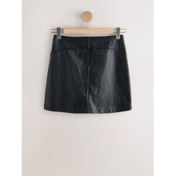 Next Mini-jupe texturée en similicuir Noir FR 42 Regular (EU 40 R)