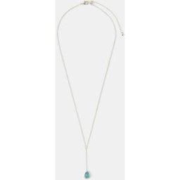 Accessorize Accessorize Sterling Silver-Plated Blue Quartz Lariat Necklace argenté Un an