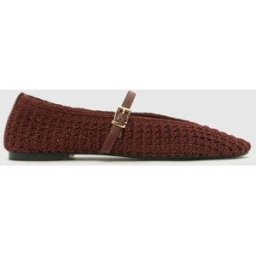Schuh Schuh Lisbeth Crochet Ballerina Brun EU 41 (UK 8)