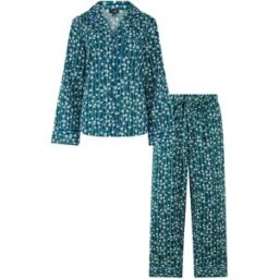 Pour Moi Pour Moi Pure Cotton Button Through Revere Collar Pyjama Set vert FR 44 (EU 42)