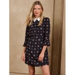 Love & Roses Love & Roses Collar Mini Dress Noir FR 48 (EU 46)