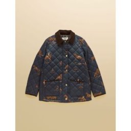 Joules Highgrove Diamond Quilted Jacket bleu FR 50 (EU 48)