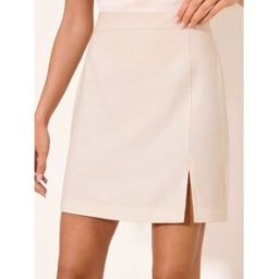 Lipsy Lipsy Check Tailored Mini Skirt naturel FR 46 (EU 44)