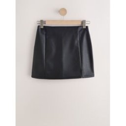 Next Mini jupe en cuir Faux Noir FR 46 Short (EU 44 S)